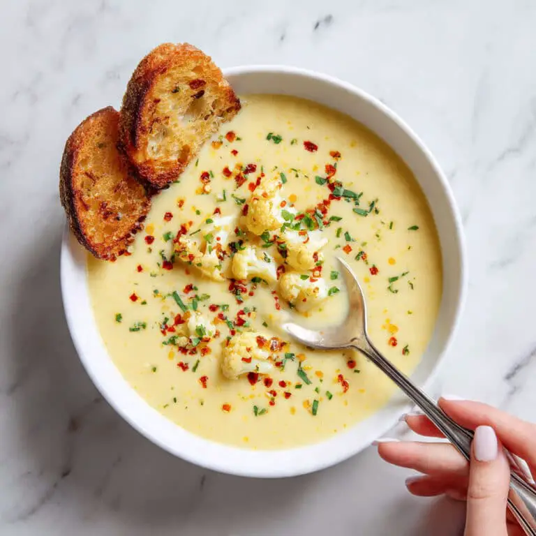 Vegan Garlic Chickpea Soup Recipe