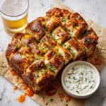 Buffalo Ranch Chicken Pull-Apart Bread Recipe