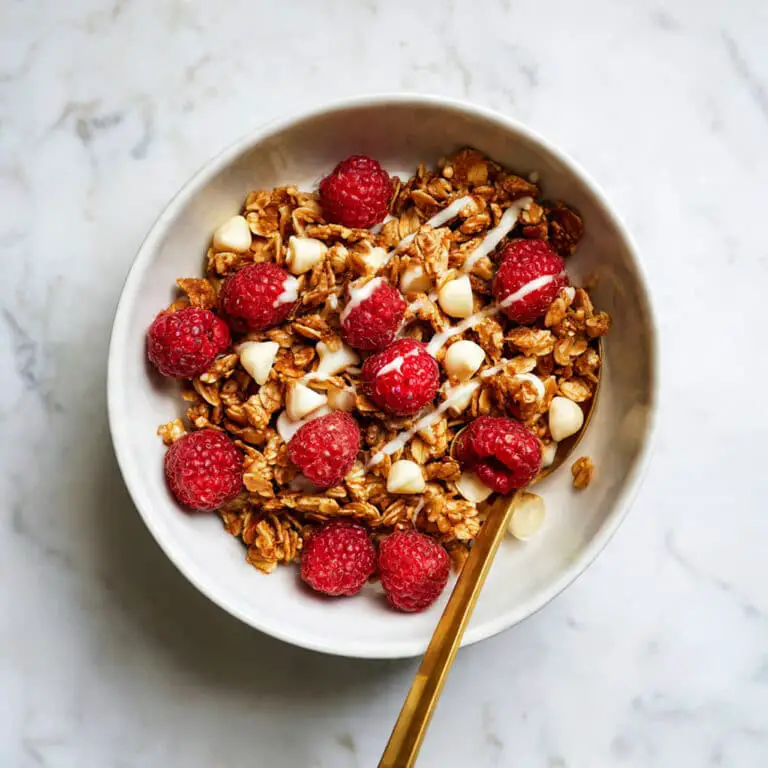 White Chocolate Raspberry Granola Recipe