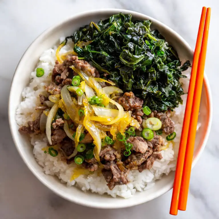 Beef Donburi with Shiso Garlic Soy Sauce Recipe