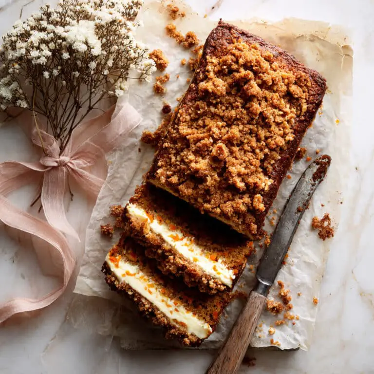 Swirled Ginger Crunch Carrot Cake Bread Recipe