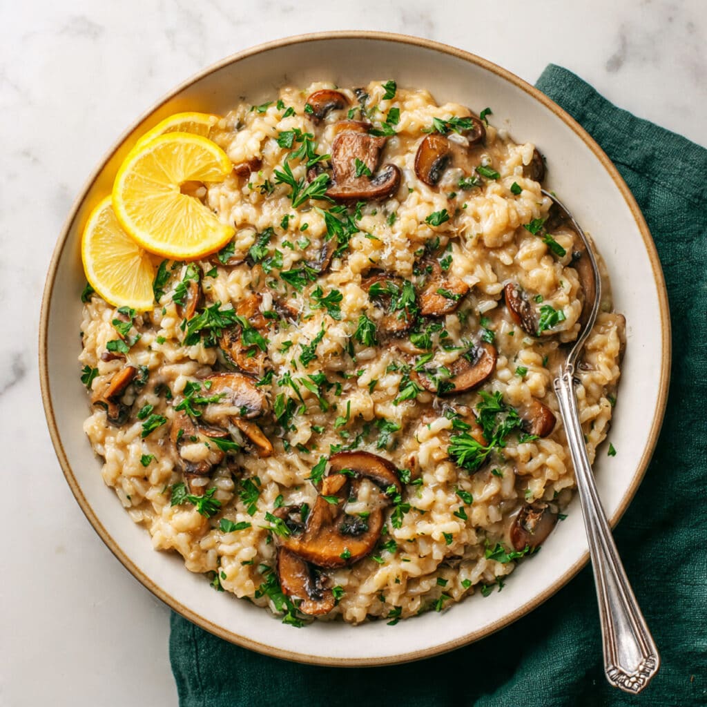 Creamy Mushroom Risotto Recipe