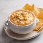 Roasted Red Pepper Soup with Grilled Chicken and Corn Recipe