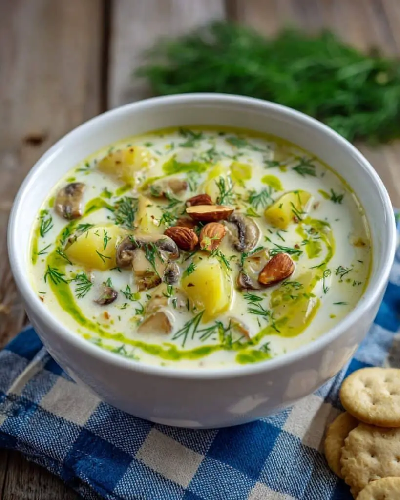 Creamy New England Clam Chowder with a Poblano Pepper Kick Recipe