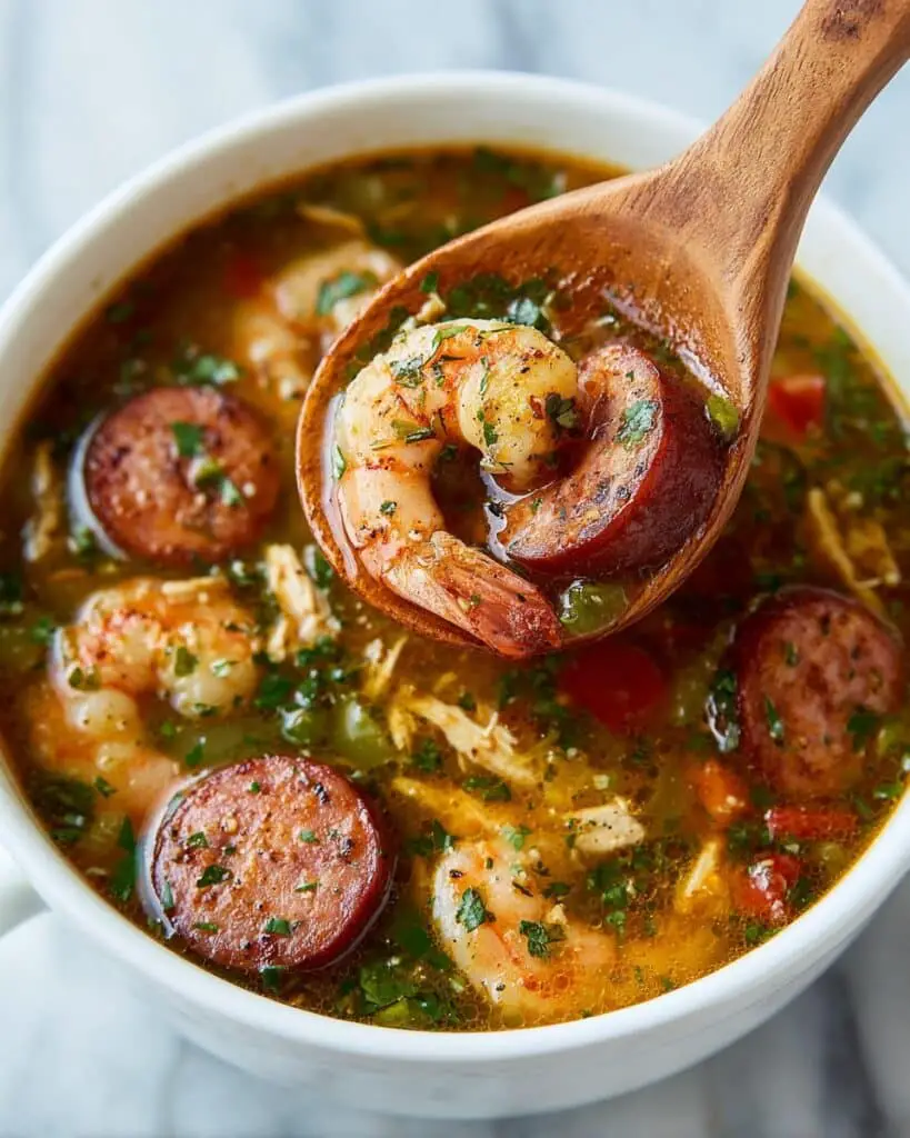 Slow Cooker Cajun Chicken and Sausage Gumbo Recipe