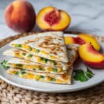 Sweet and Savory Peach Quesadillas Recipe