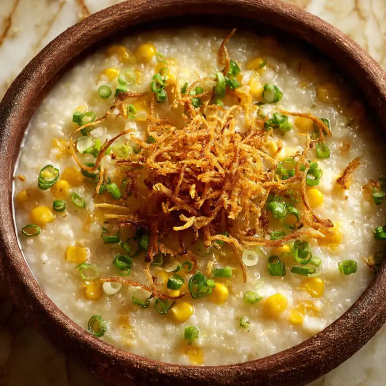 Ginger Shreds & Egg Congee: A Cozy, Warming Breakfast for Cold Days Recipe