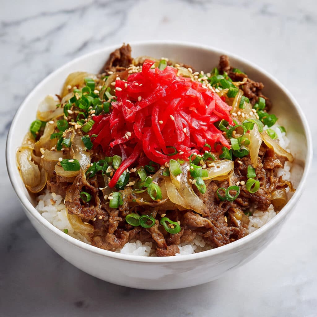 Yoshinoya Beef Bowl: A Classic Japanese Beef and Onion Rice Bowl Recipe
