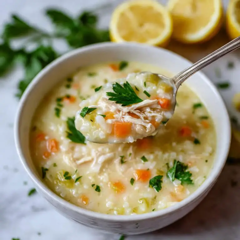 Greek Lemon Chicken Soup (Avgolemono) Recipe