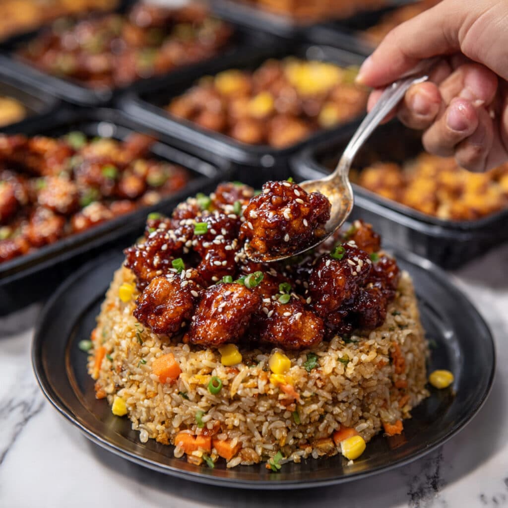 Sesame Chicken Fried Rice Recipe