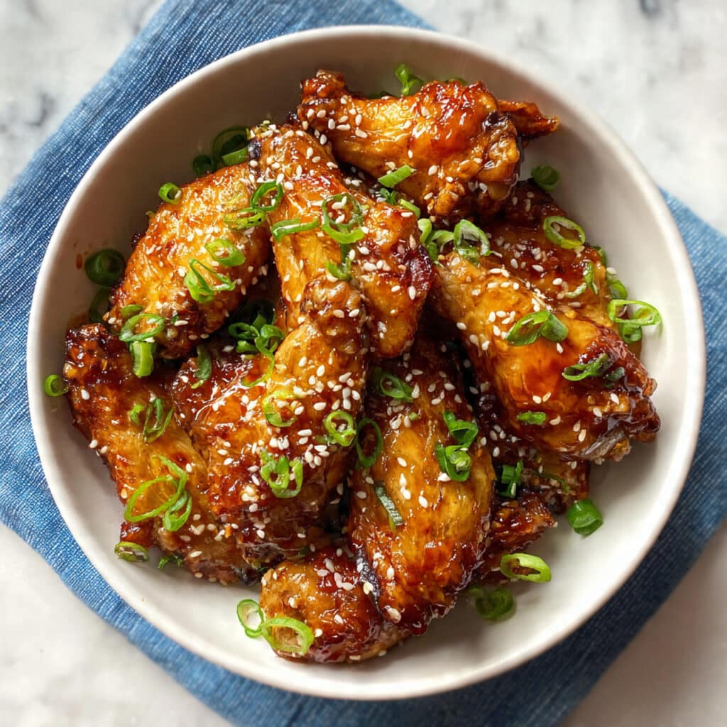Crispy Honey Garlic Chicken Wings Recipe