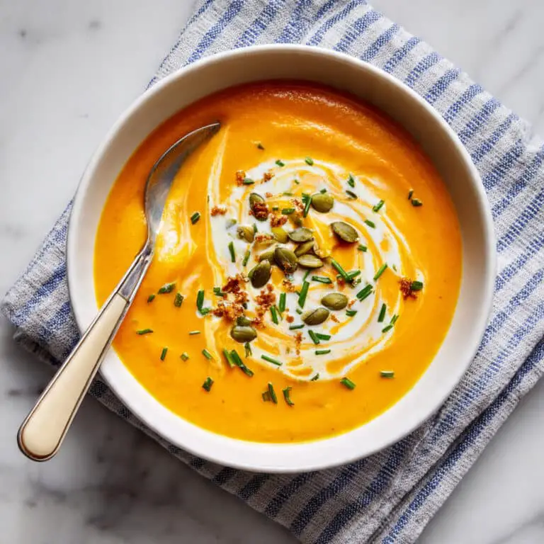 Creamy Roasted Cauliflower and Carrot Soup Recipe