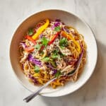 Shredded Chicken and Cabbage Soba Recipe
