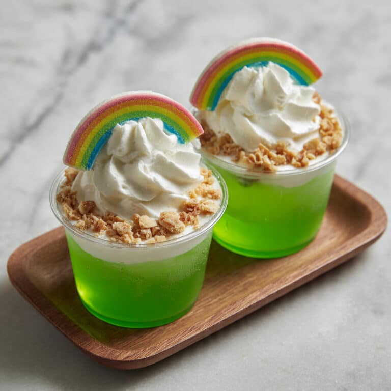 Rainbow Layered Jello Cups Recipe