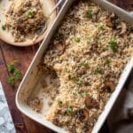 Steak and Mushroom Baked Rice Recipe