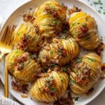 Brown Butter Hasselback Potatoes with Caramelized Onions Recipe