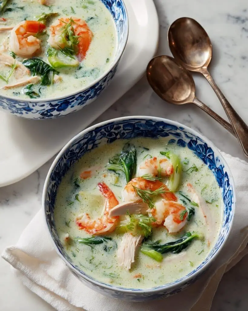 Shrimp, Chicken & Veggie Power Congee Recipe