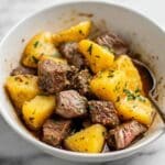 Slow Cooker Steak and Cheddar Potato Casserole Recipe