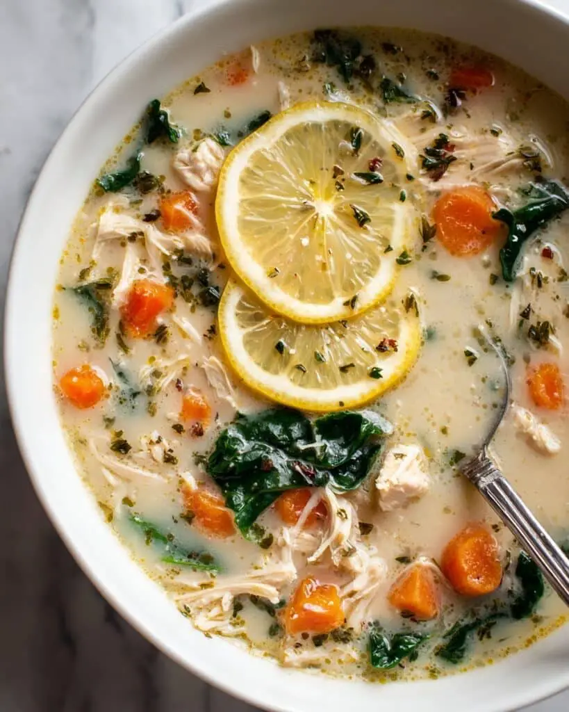 Greek Chicken Soup with Lemon and Orzo Recipe