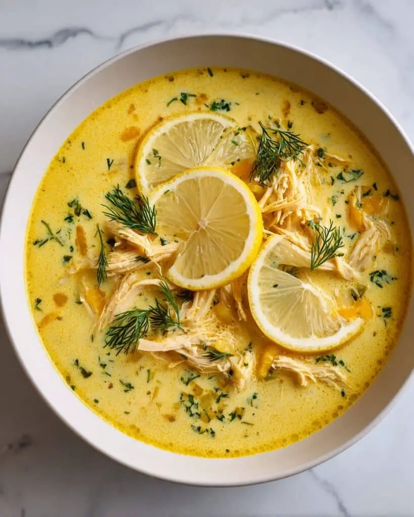 Avgolemono Greek Lemon Chicken Soup Recipe