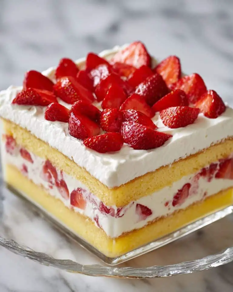 No Bake Strawberry Icebox Cake Recipe