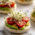 Hummus Veggie Rice Cake Recipe