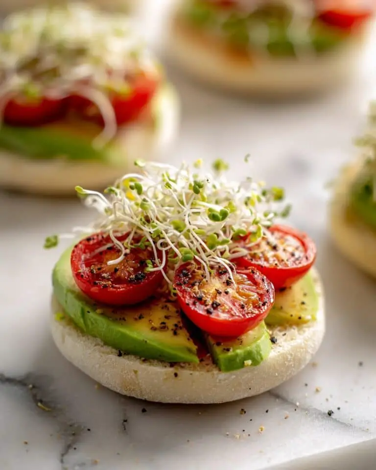 Hummus Veggie Rice Cake Recipe