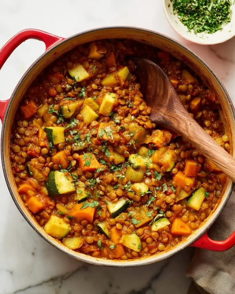 One-Pot Lentil and Vegetable Stew Recipe