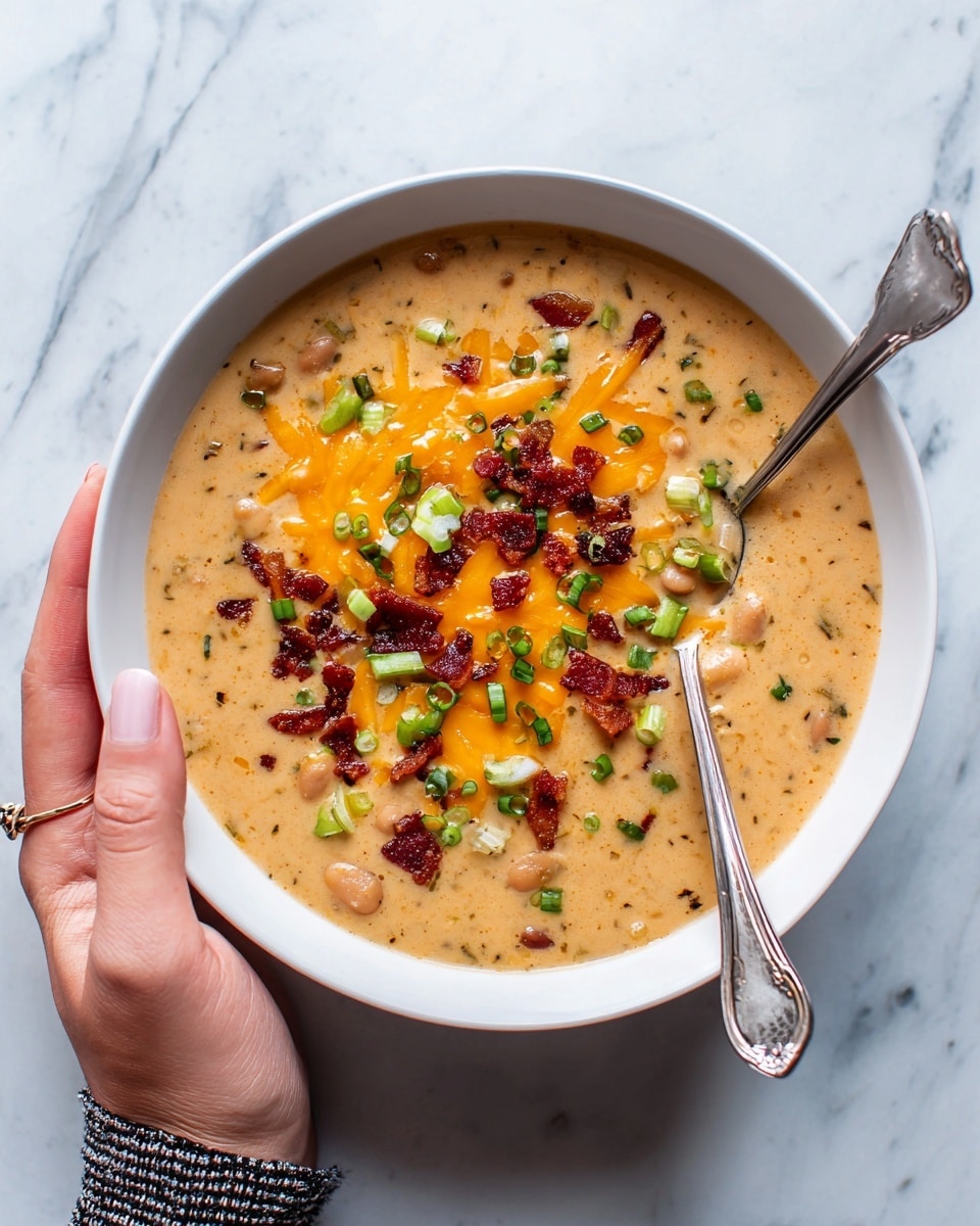Beef & Smoked Cheddar Potato Soup Recipe