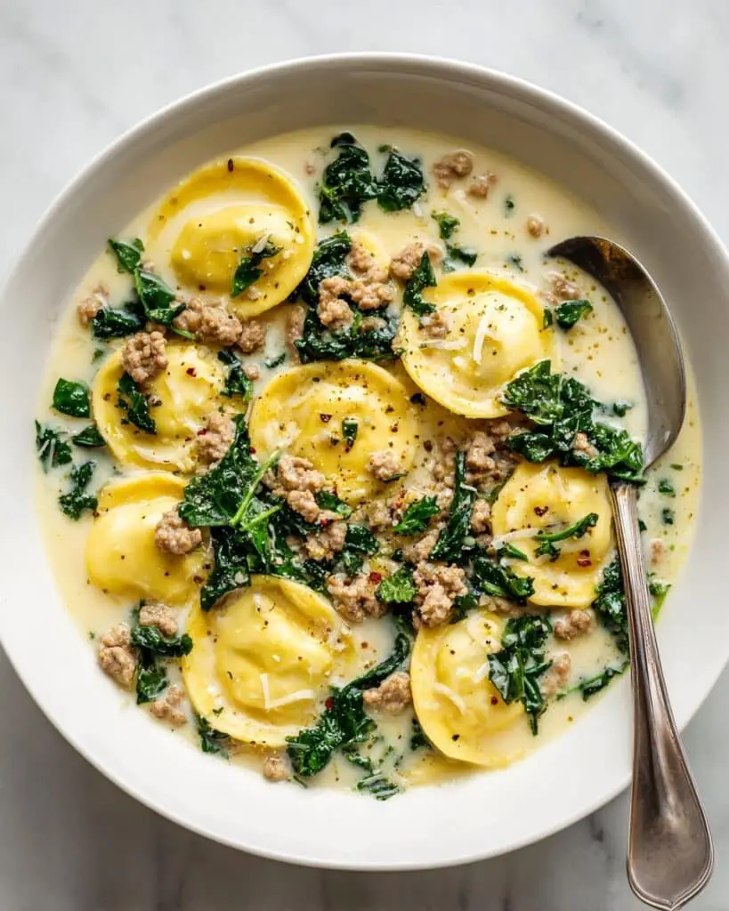 Creamy Sausage Tortellini Soup Recipe