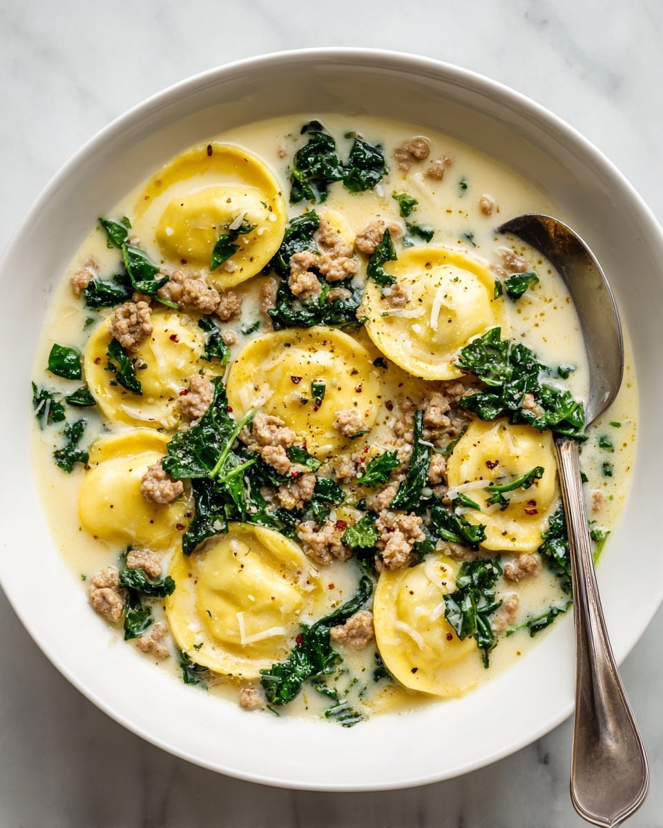 Creamy Sausage Tortellini Soup Recipe
