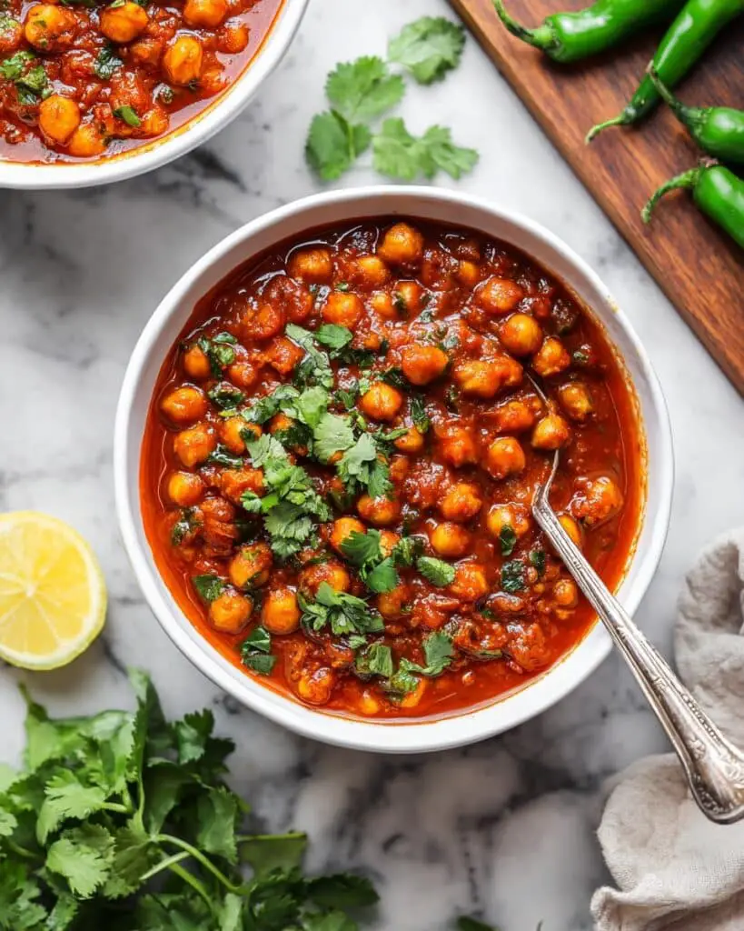 Creamy Chickpea and Tomato Curry Recipe