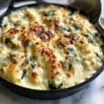 Warm Cheesy Spinach and Artichoke Dip Recipe