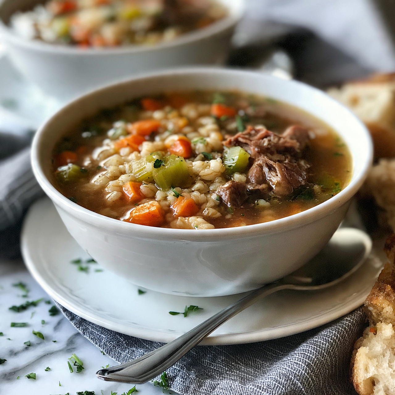 Chunky Beef and Barley Soup Recipe - Recipe Image