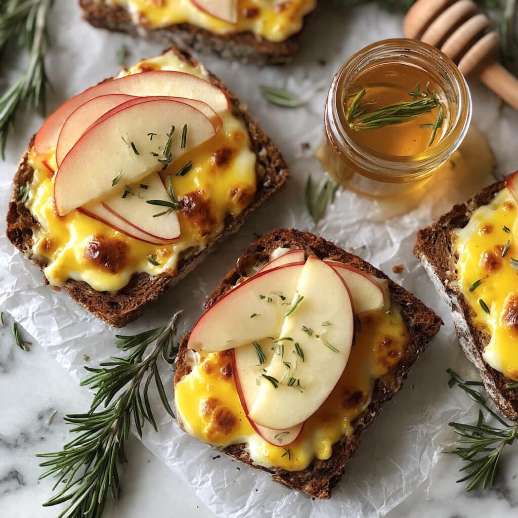 Apple and Cheddar Crostini Recipe