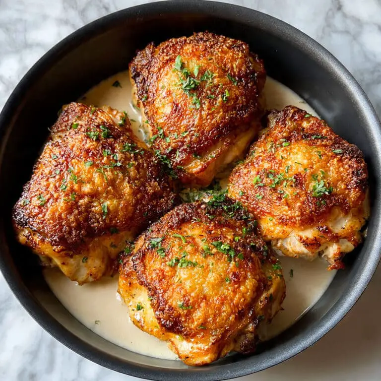 French Mustard Chicken in Creamy Dijon Herb Sauce Recipe