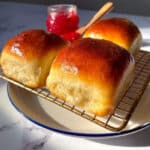 Soft and Fluffy Japanese Milk Bread Loaf with Tangzhong Method Recipe