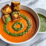 Roasted Tomato, Zucchini, and Eggplant Soup Recipe