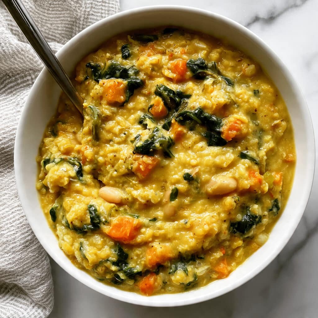 Easy Garlic Chickpea Soup Recipe