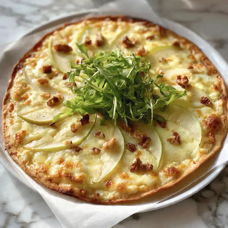 Pear & Gorgonzola Flatbread Recipe