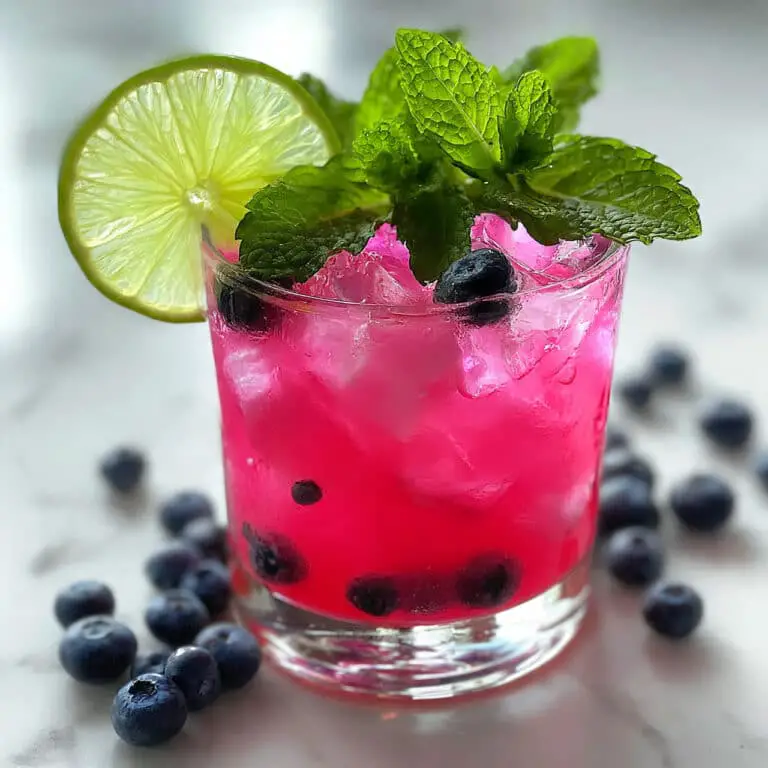 Fresh Blueberry Mojito Cocktail Recipe