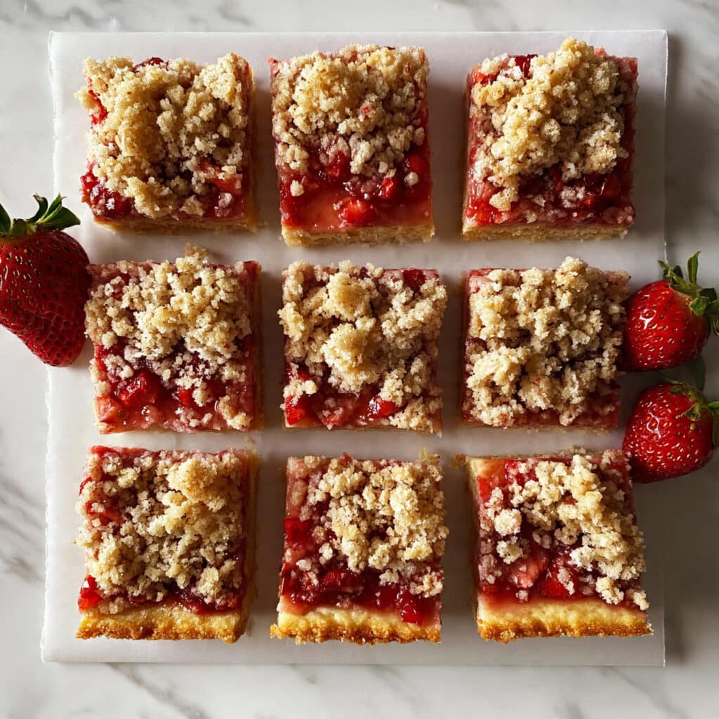 Healthy Strawberry Oatmeal Bars Recipe