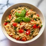 Easy Lemon Orzo Pasta Salad Recipe