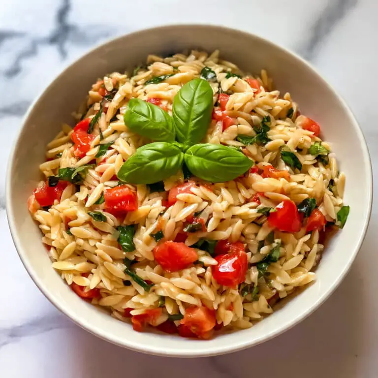 Easy Lemon Orzo Pasta Salad Recipe