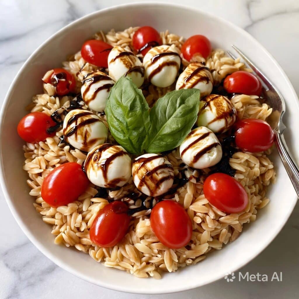 Caprese Orzo Salad Recipe