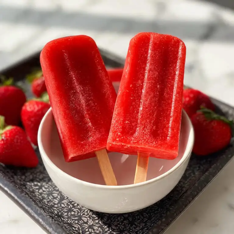 Perfectly Sweet Strawberry Popsicles Recipe