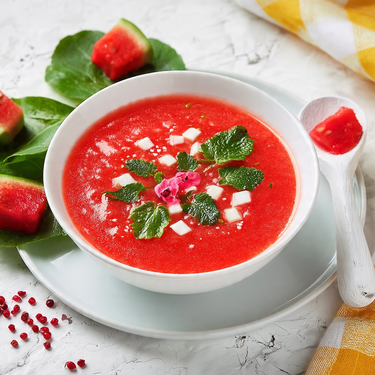 Chilled Watermelon Gazpacho Recipe
