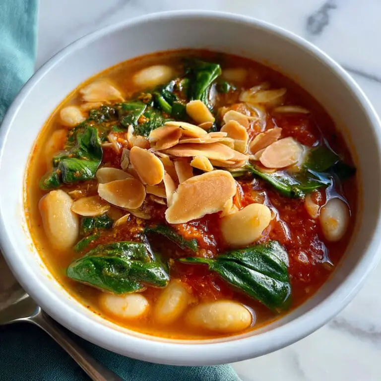 Mediterranean White Bean Soup with Lemon and Spinach Recipe