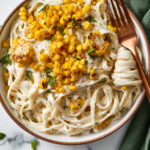 Creamy Cilantro and Corn Fettuccine Recipe