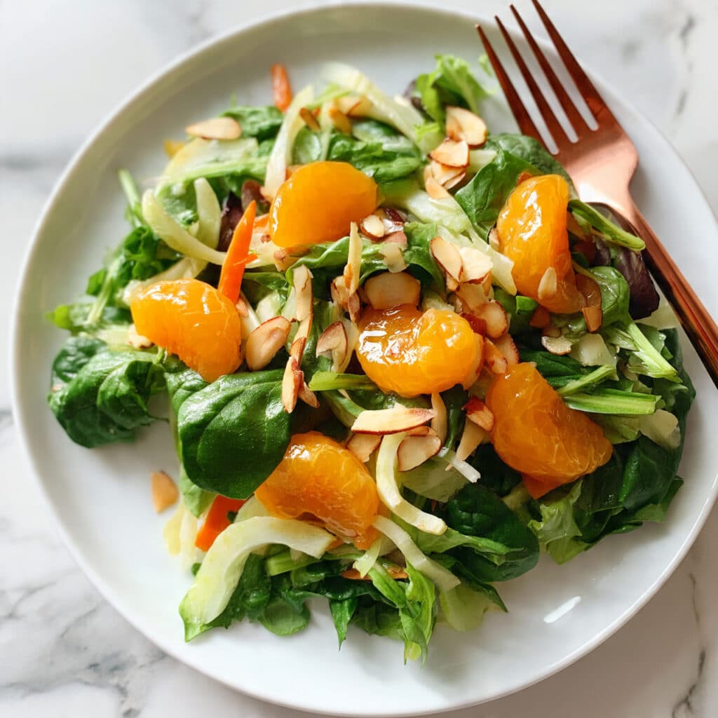 Mandarin Salad with Citrus Vinaigrette and Toasted Almonds Recipe